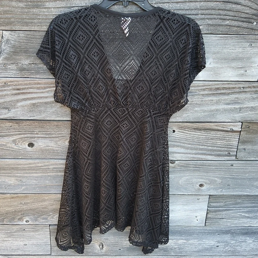 OP Black Swimsuit Cover Up Girls Size 7-9